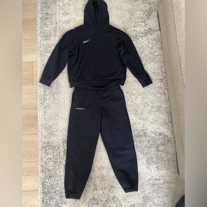 PANGAIA black hoodie and sweatpants XL